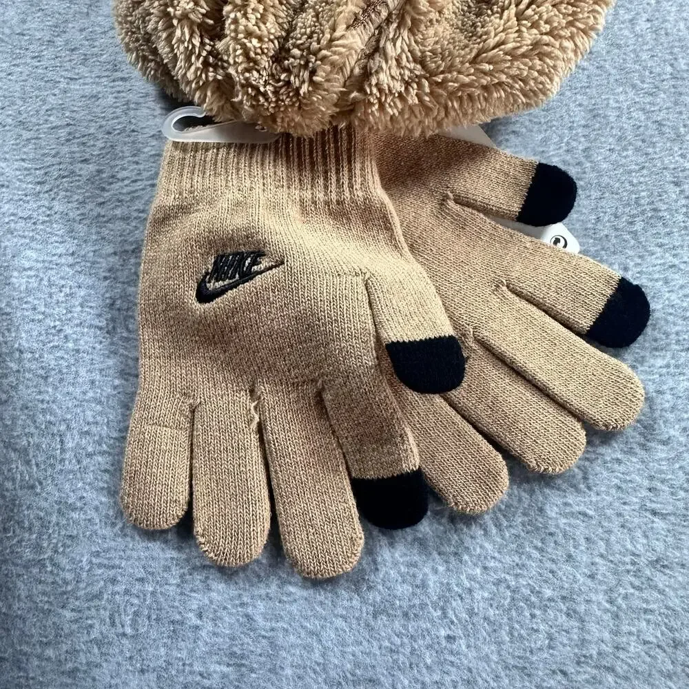 Nike Cozy Peak Sherpa Beanie Gloves Set Youth NWT